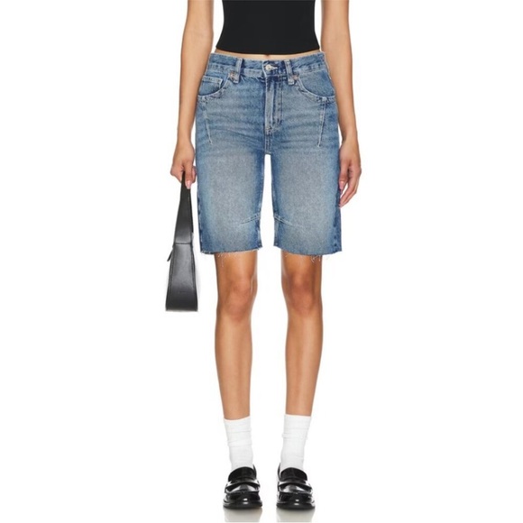 Free People Pants - NWT Free People x We The Free Ghost Town High Rose Long Shorts / Jorts